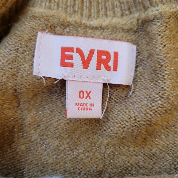 Evri Graphic Star Sweater Size 0X - Picture 5 of 8